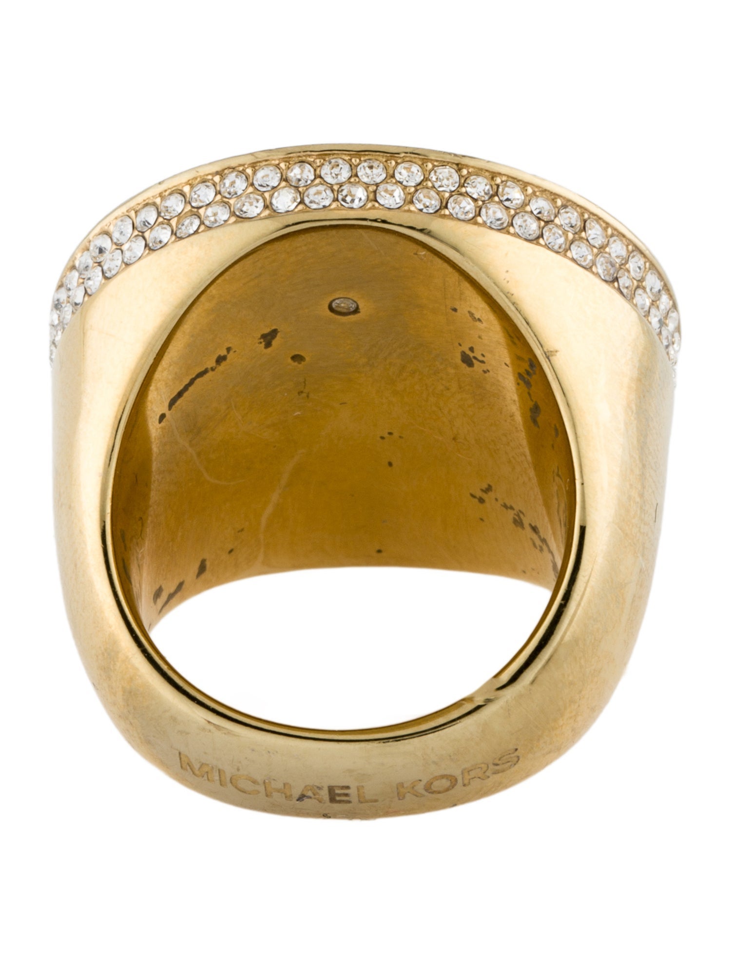 Michael Kors Crystal & Resin Cocktail Ring